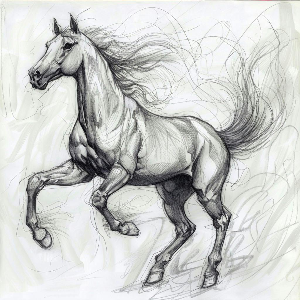 Majestic Horse Sketch