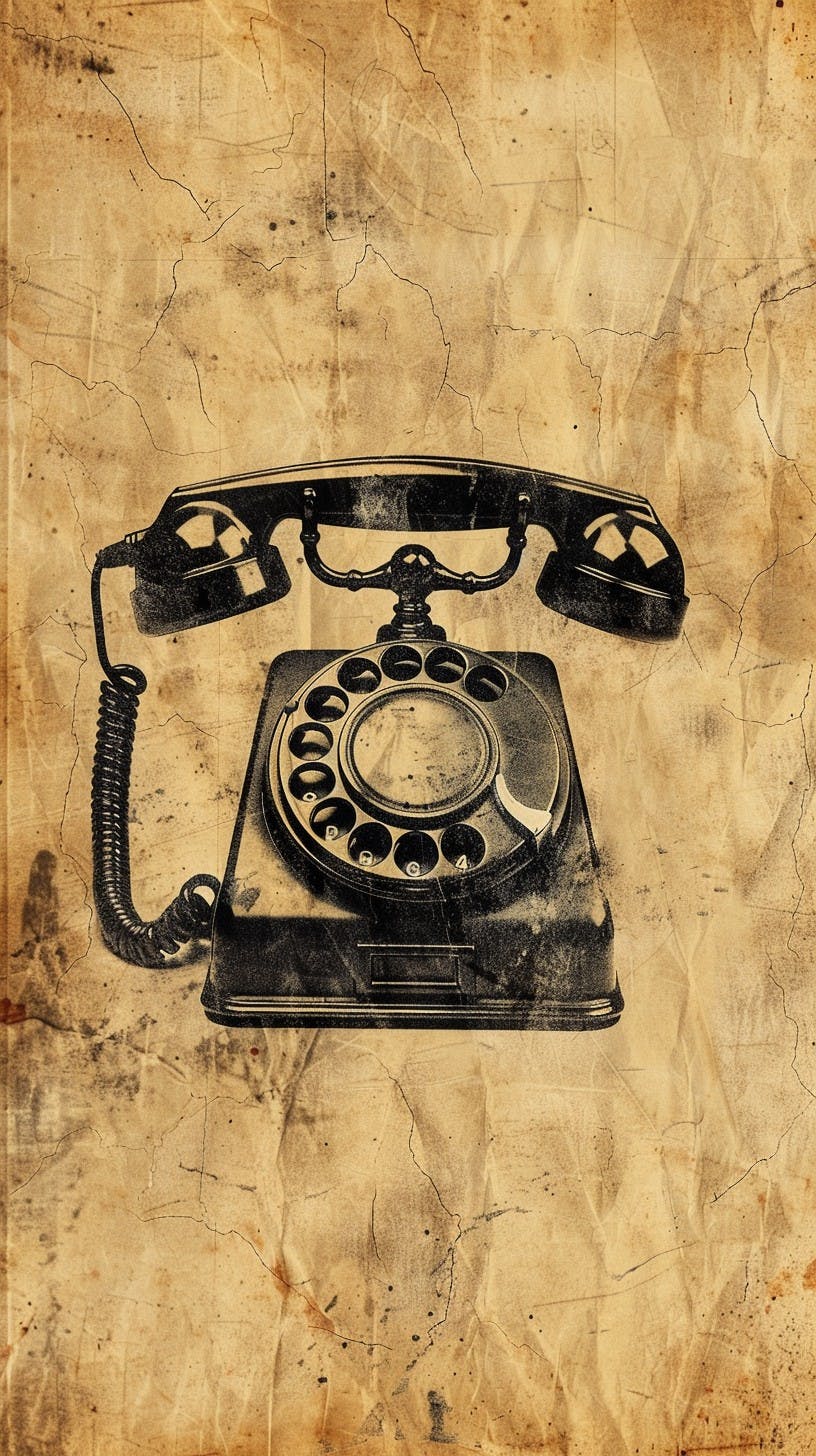Vintage Telephone Art